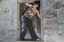 Person in window